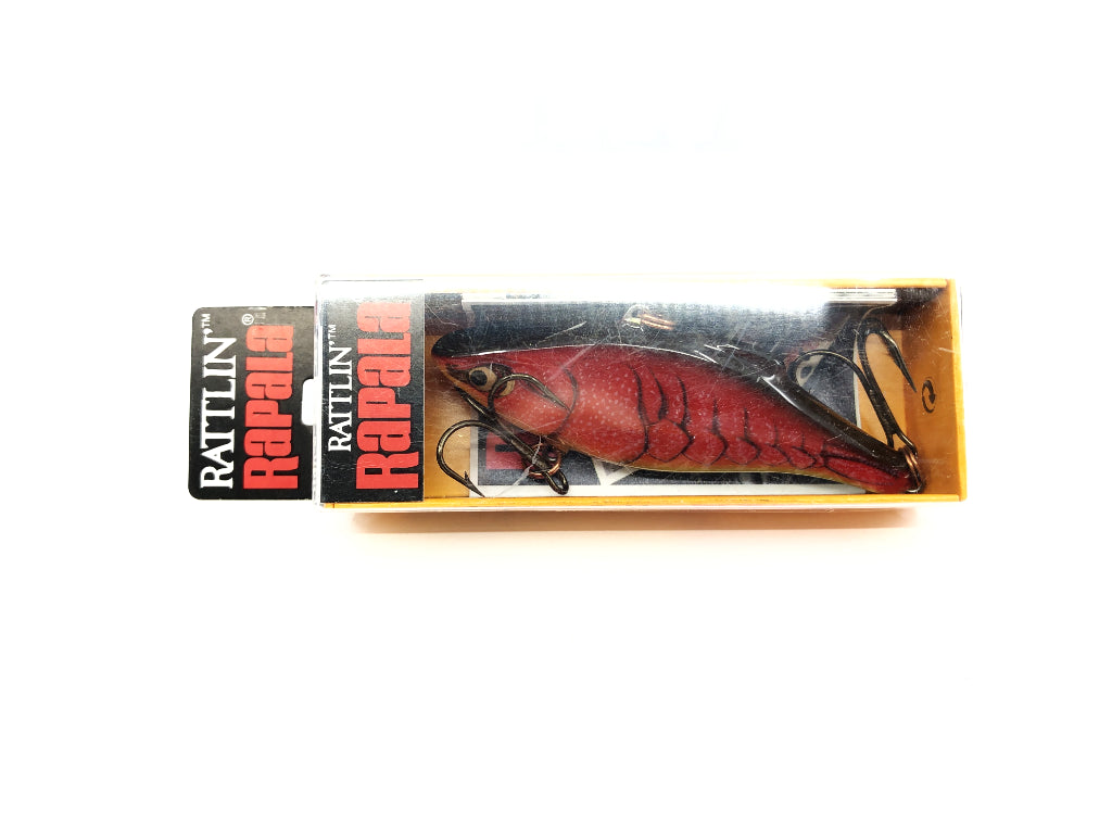Rapala Rattlin' Rap RNR-8 RFCW Redfire Crawdad Color New in Box Old Stock