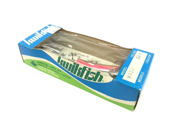 Pre Luhr-Jensen Kwikfish Jointed K12J SPR Sp Red Fluorescent Stripes Color New in Box Old Stock