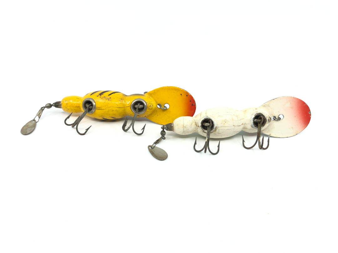 Lot of Two Wooden Bomber Water Dogs Great Colors