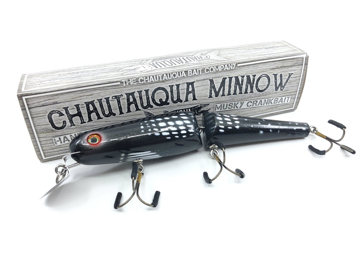 Jointed Chautauqua 8" Minnow Musky Lure Special Order Color "Loon"