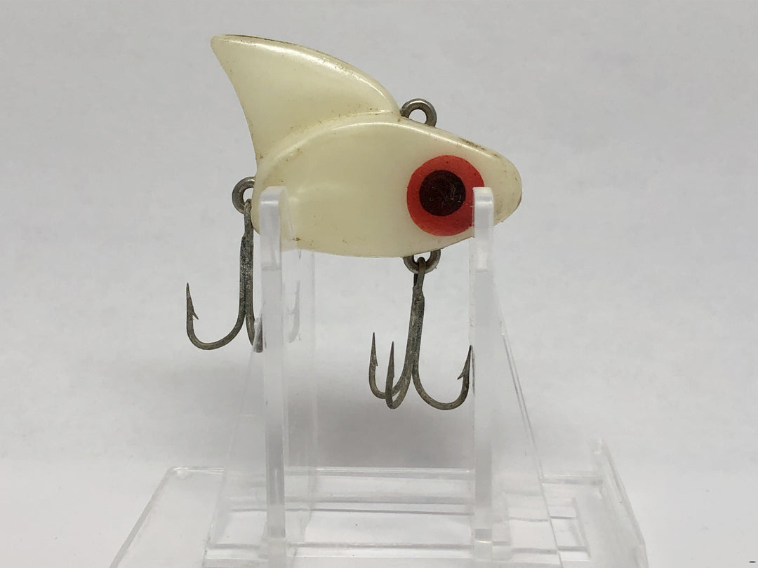 Lazy Ike Demon Lures Shark Ike White with Red Eyes