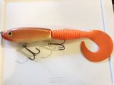 H2O Hard Head Musky Lure Vintage 12" Great Lure Orange Scale Color