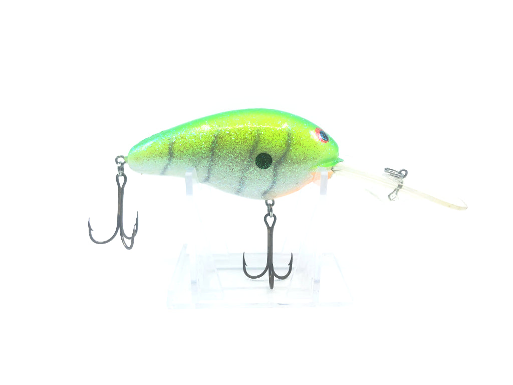 Green and Silver Sparkle Rattle Crankbait
