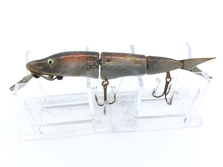Bud Stewart / Rat Man Type Hammer Handle Minnow Red Silver Musky Color