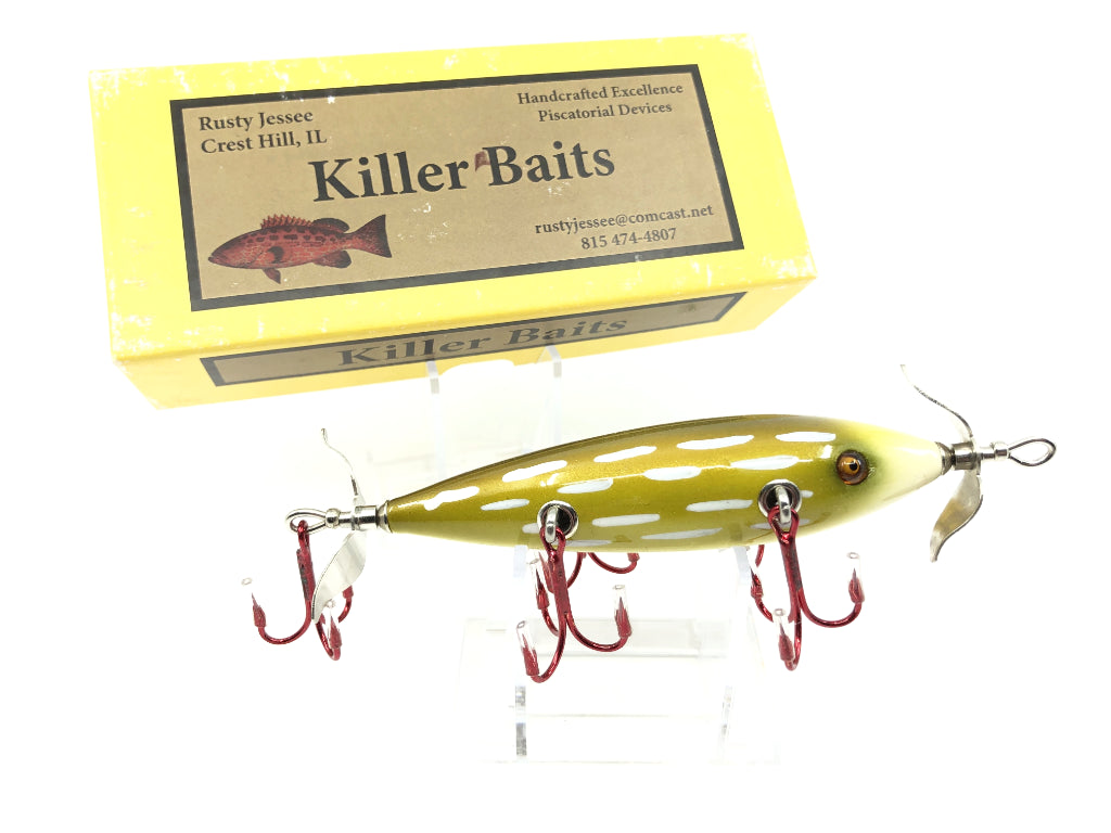Rusty Jessee Killer Baits Model 150 Minnow in Northern Pike Color 2017