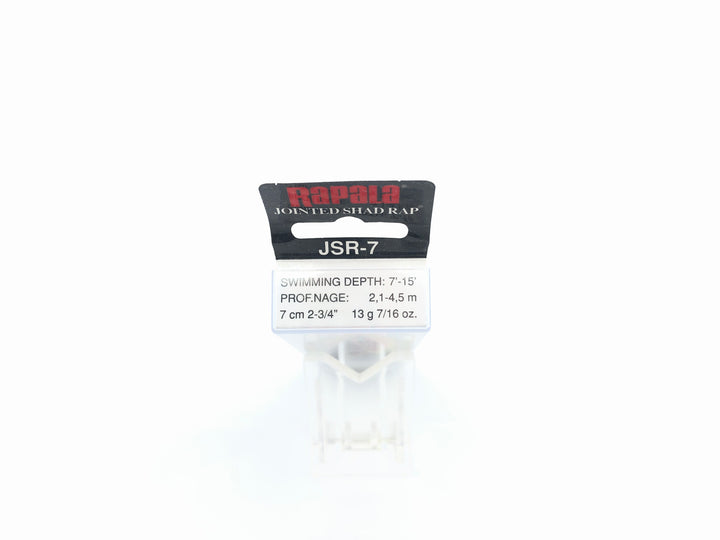 Rapala Jointed Shad Rap JSR-7 CLN Clown Color New in Box Old Stock