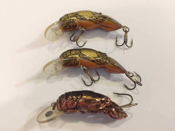 Rebel Crawfish Lot of 3
