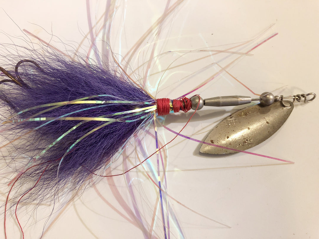 Musky Spinner Purple with Tassles