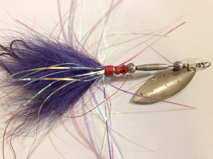 Musky Spinner Purple with Tassles