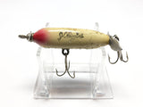 JC Higgins Spinning Injured Minnow Silver Flash Color Wooden Lure