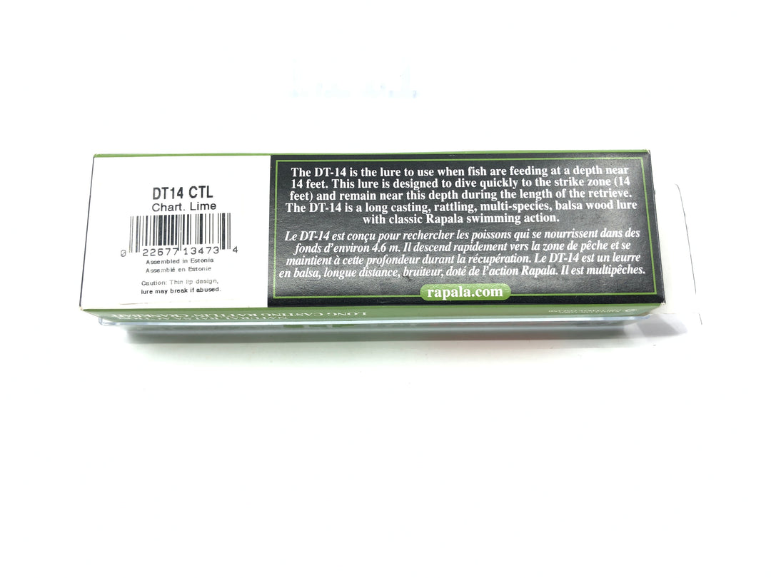Rapala Dives-To 14 DT-14 CTL Chartreuse Lime Color New in Box Old Stock