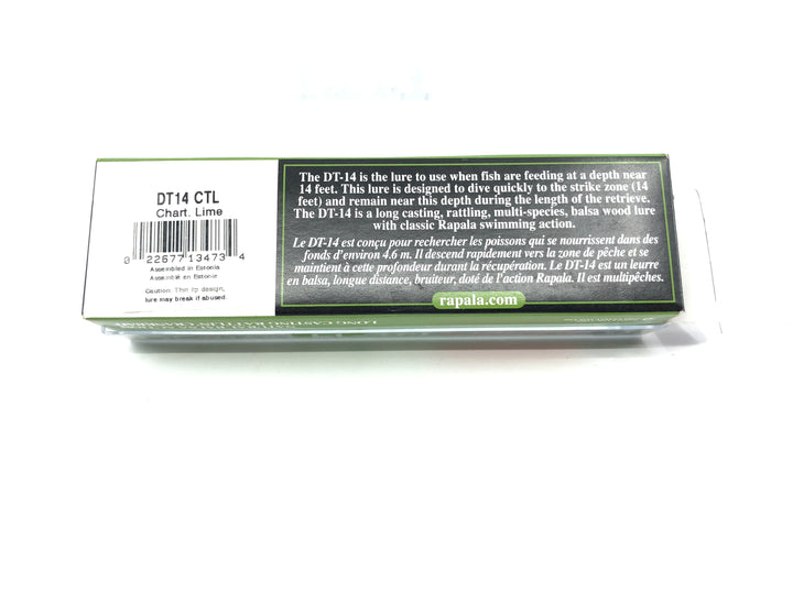 Rapala Dives-To 14 DT-14 CTL Chartreuse Lime Color New in Box Old Stock