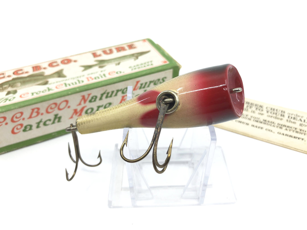 Vintage Creek Chub Plunker Glass Eyes 3201 Perch Color with Box