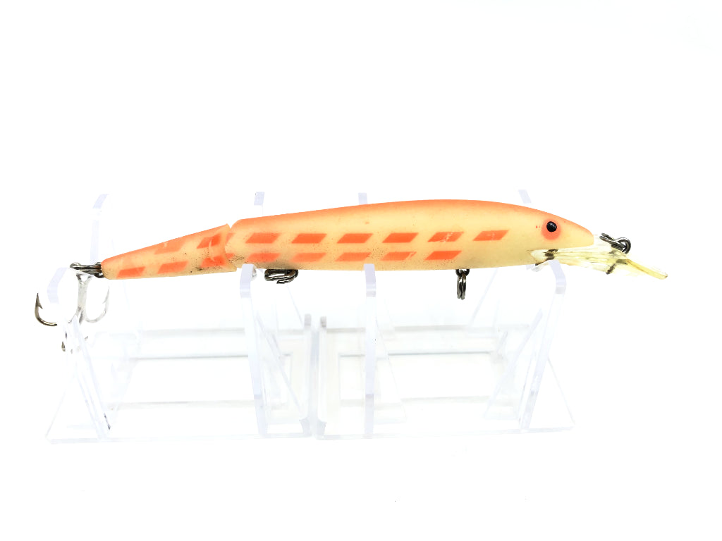 Rebel Fastrac Jointed Minnow 165-SS Glo Finish Orange Back Bars Color