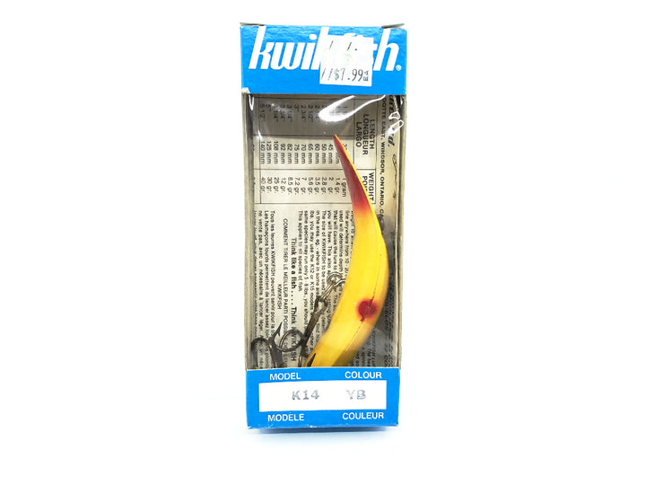 Kwikfish K14 YB Yellow Black Stripe Color New in Box Old Stock