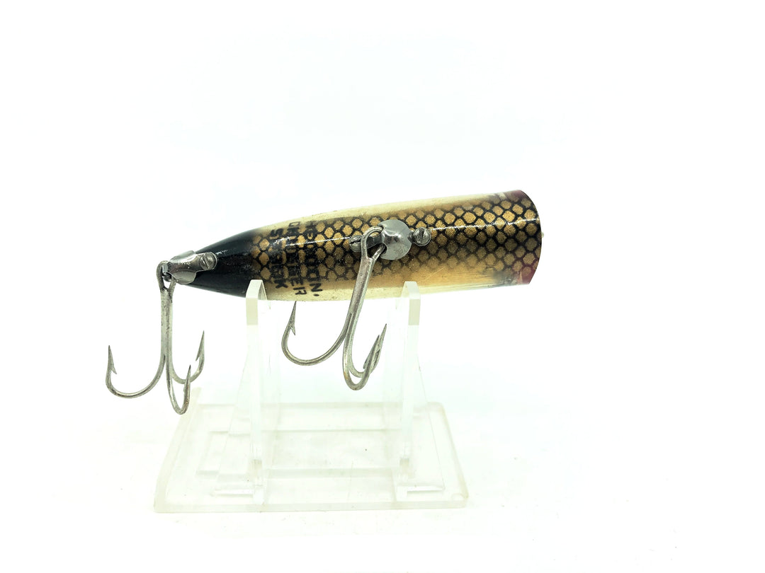 Heddon Chugger Spook 9542, FF+GB Fish Flash/Gold Reflector/Black Scale Color