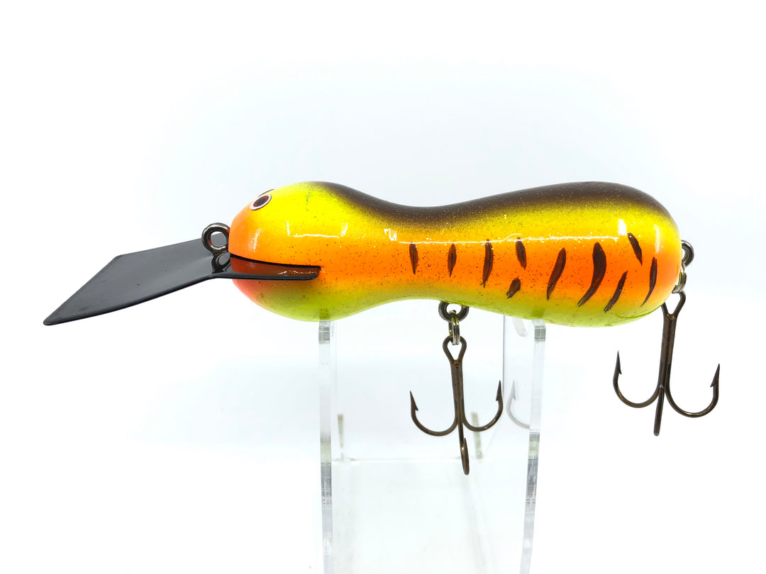 Len Hartman Musky Bug in Orange Tiger Brown Back Color