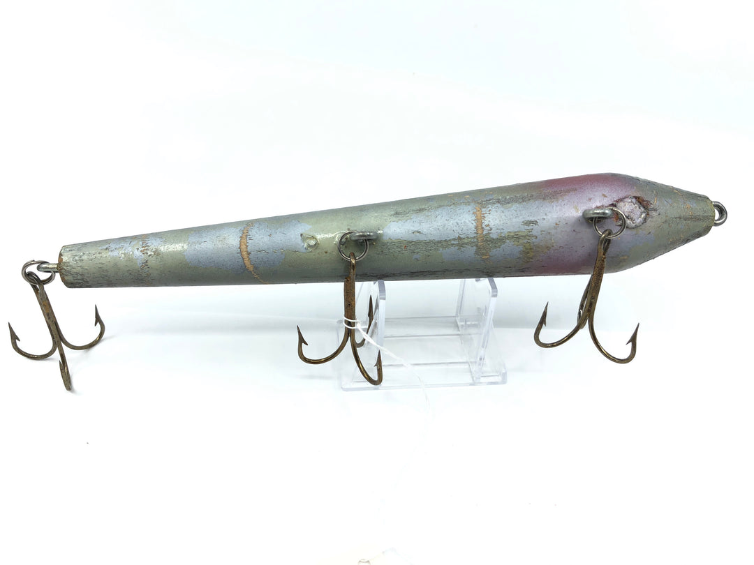 Musky Lure 9" Wooden Bait Teddy Black and White