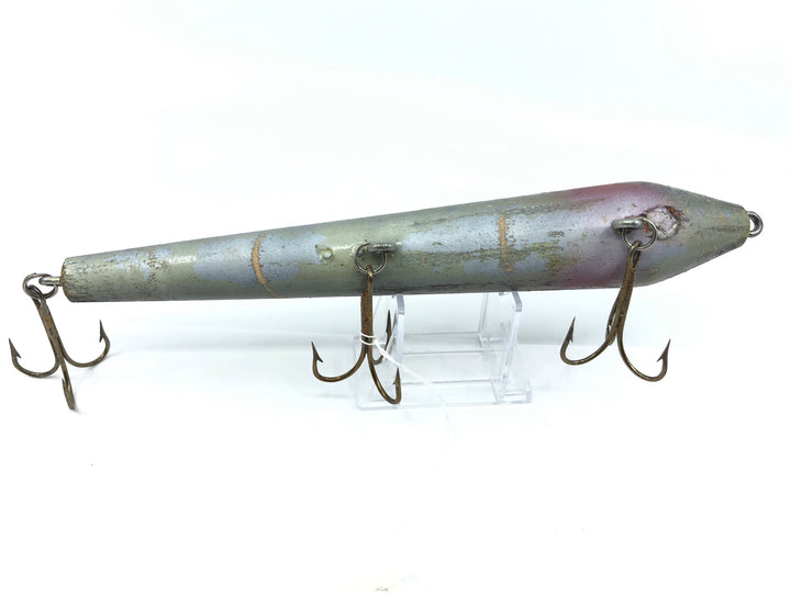 Musky Lure 9" Wooden Bait Teddy Black and White