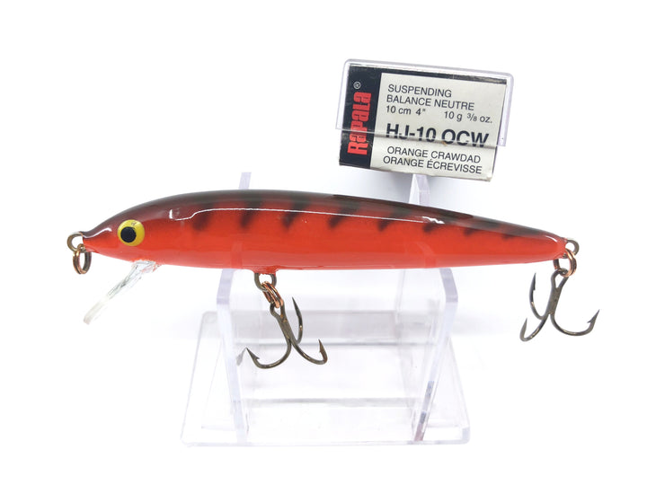 Rapala Husky Jerk HJ-10 OCW Orange Crawdad Color New in Box
