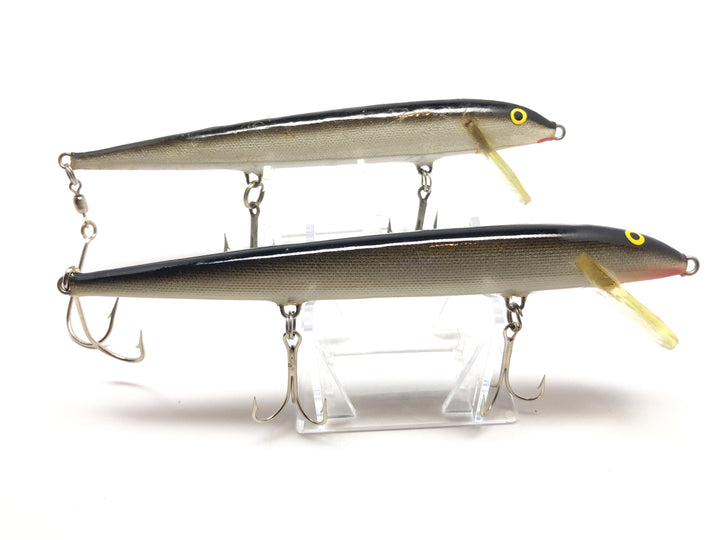 Pair of Original Floating Rapala Minnows 6.5" long new Back Hooks