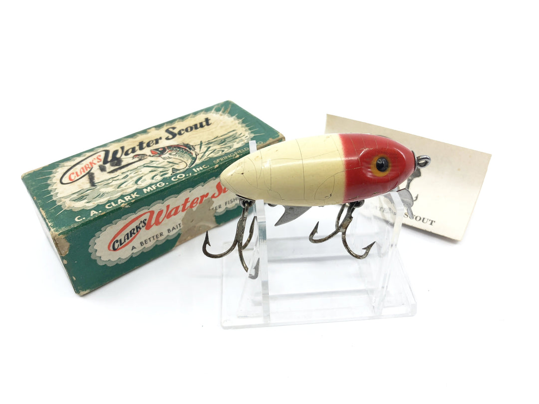Clark's Water Scout Red and White Color with Box Vintage Lure