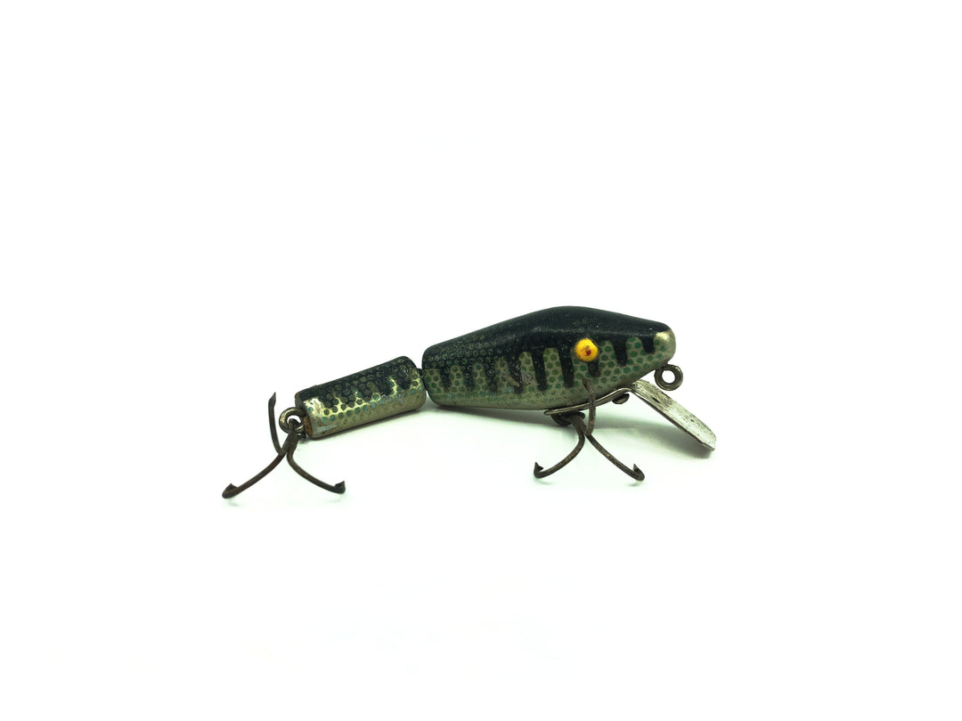 L & S Minnow Bass-Master Model 15, Silver/Black Ribs & Back/Blue Scales Opaque Eyes