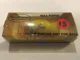 Vintage Fred Arbogast Hula Popper New in Box