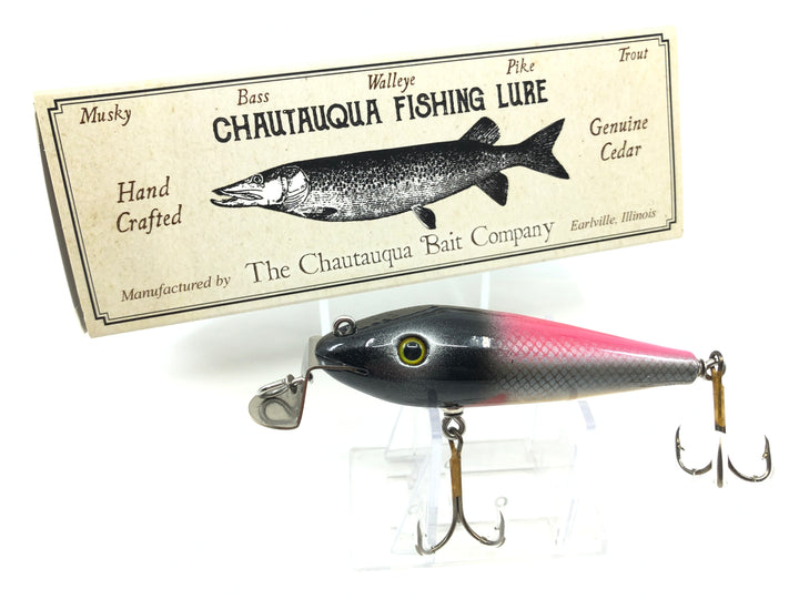 Chautauqua Wooden Wiggler White Scale Color Custom Lure