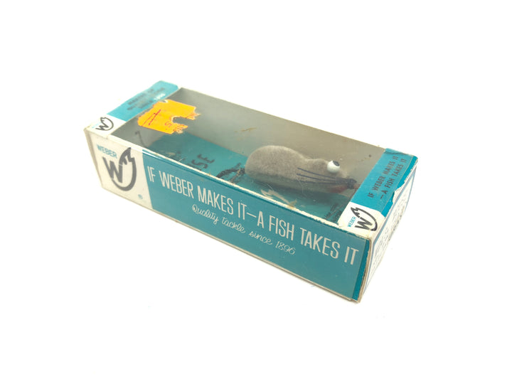 Weber Weedless Spin Mouse Gray Color New in Box Old Stock 1/10 oz Tough Size