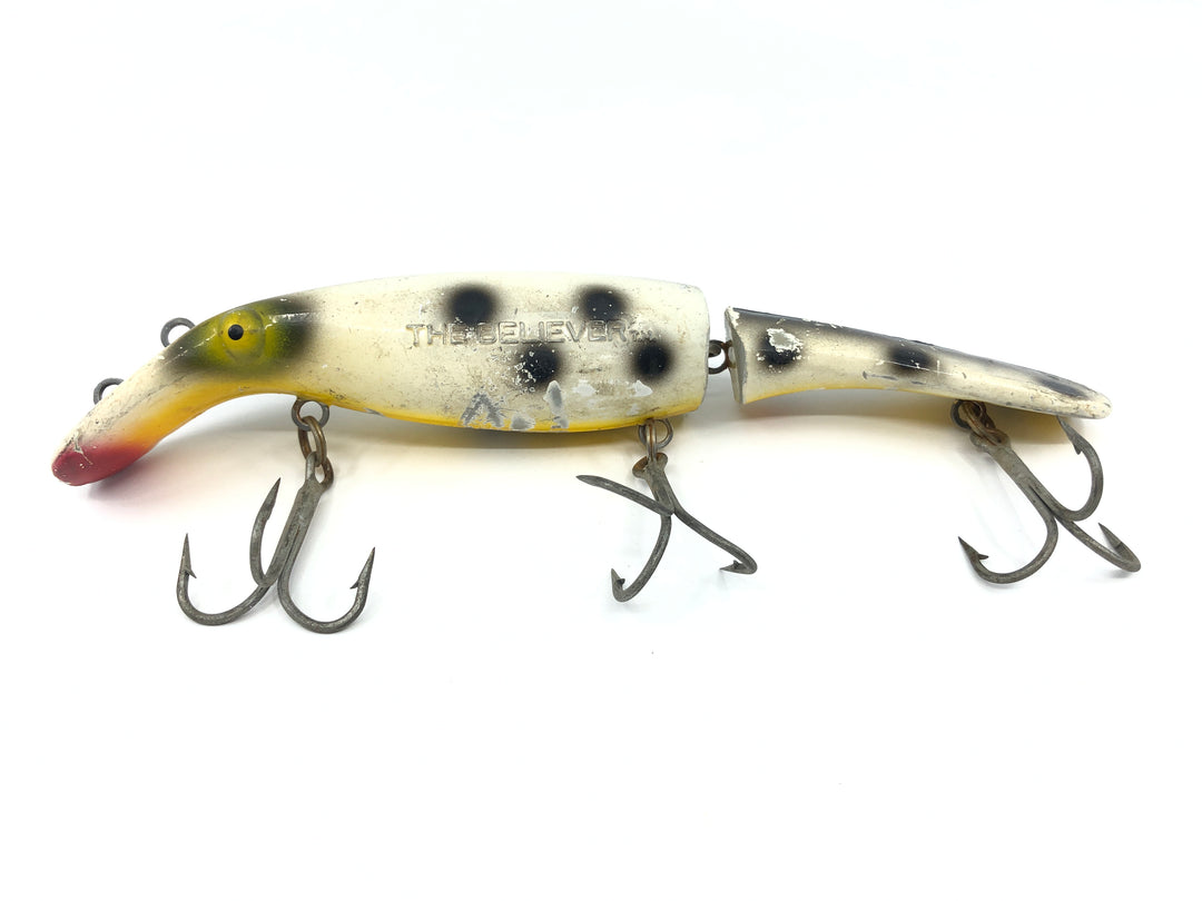 Drifter Tackle The Believer 8" Jointed Musky Lure Color 14 White Coachdog
