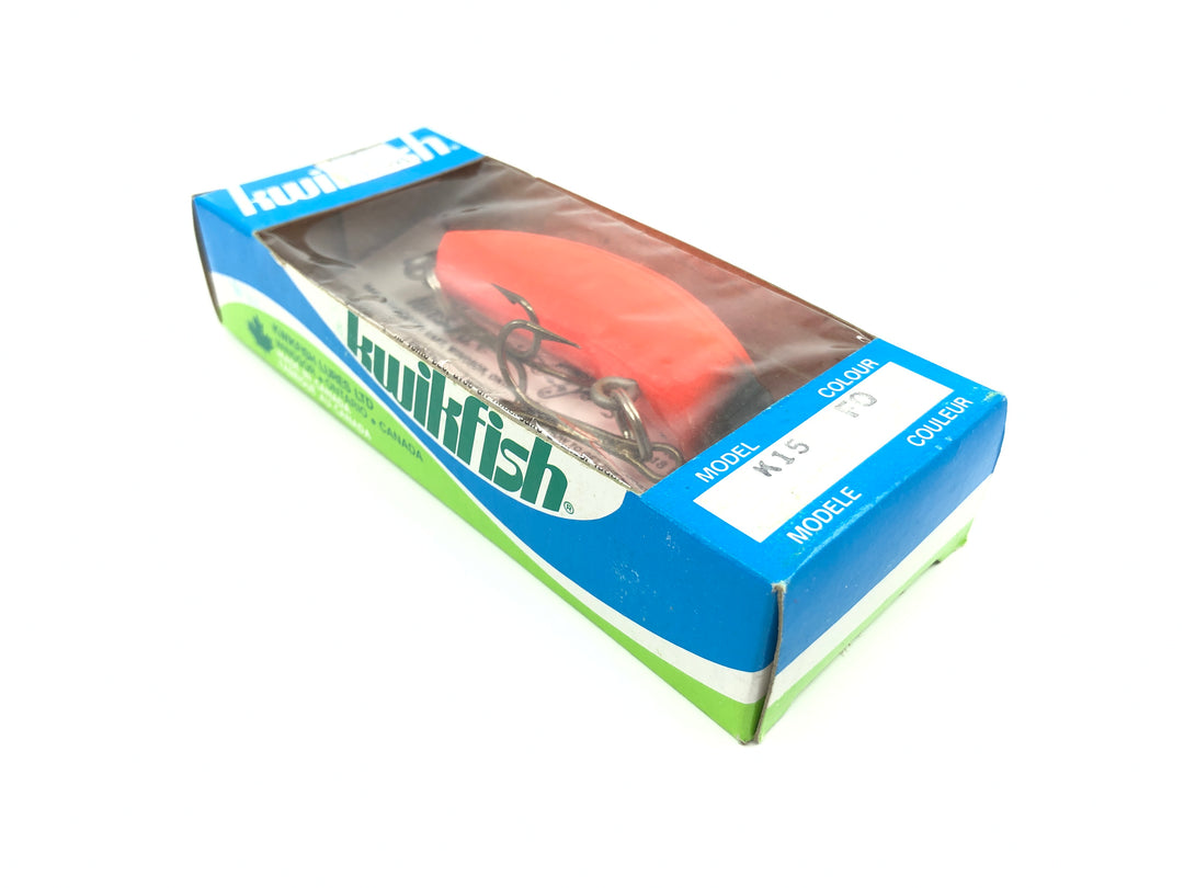Kwikfish K15 FO Fire Orange Color New in Box Old Stock