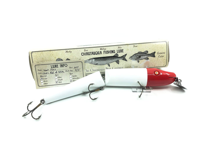 Chautauqua 11" Giant Pikie in Classic Red & White Color