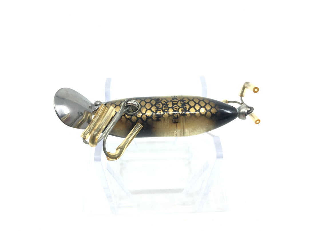 Heddon Tiny Floating River Runt Fish Flash Silver Reflector Black Scale Color FFSB