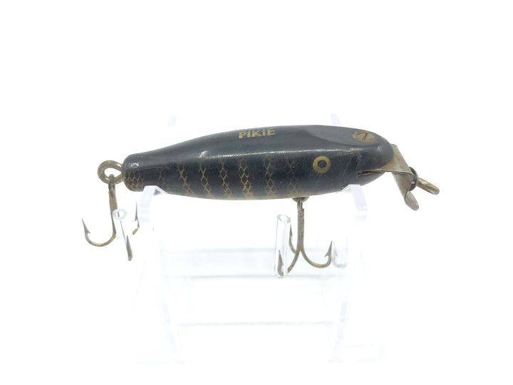 Creek Chub Wooden 9300 Spinning Pikie Black Scale Color 9333