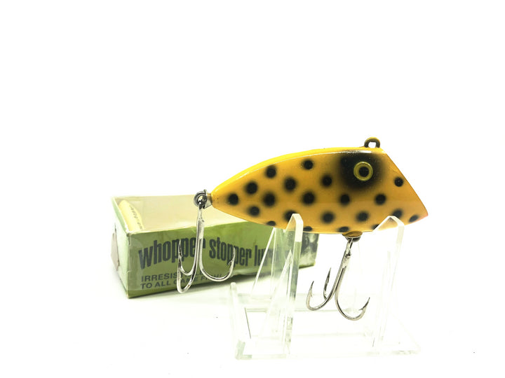Whopper Stopper Vintage Bayou Boogie in Box Yellow with Black Dots Color 5013