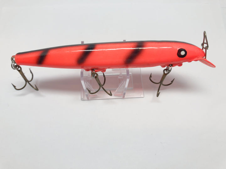 Orange and Black Musky Lure