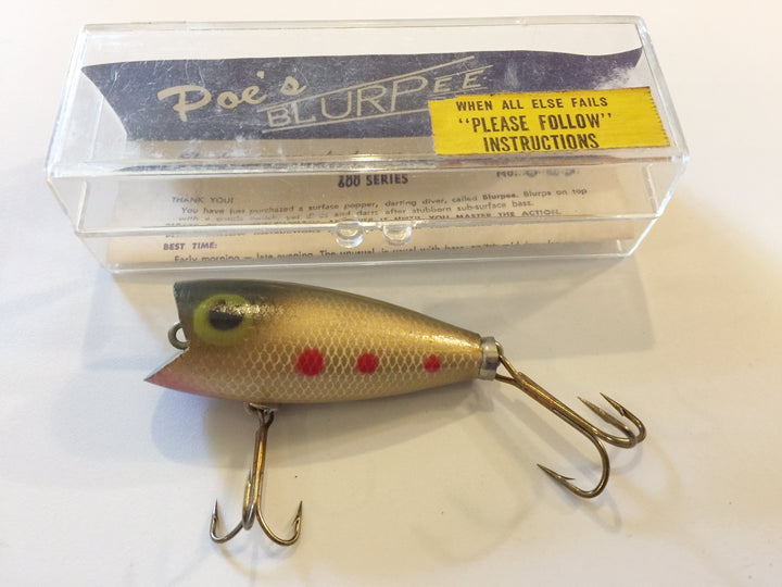 Poe's Blurpee 623 Golden Bell Color New Popper Diver New in Box!