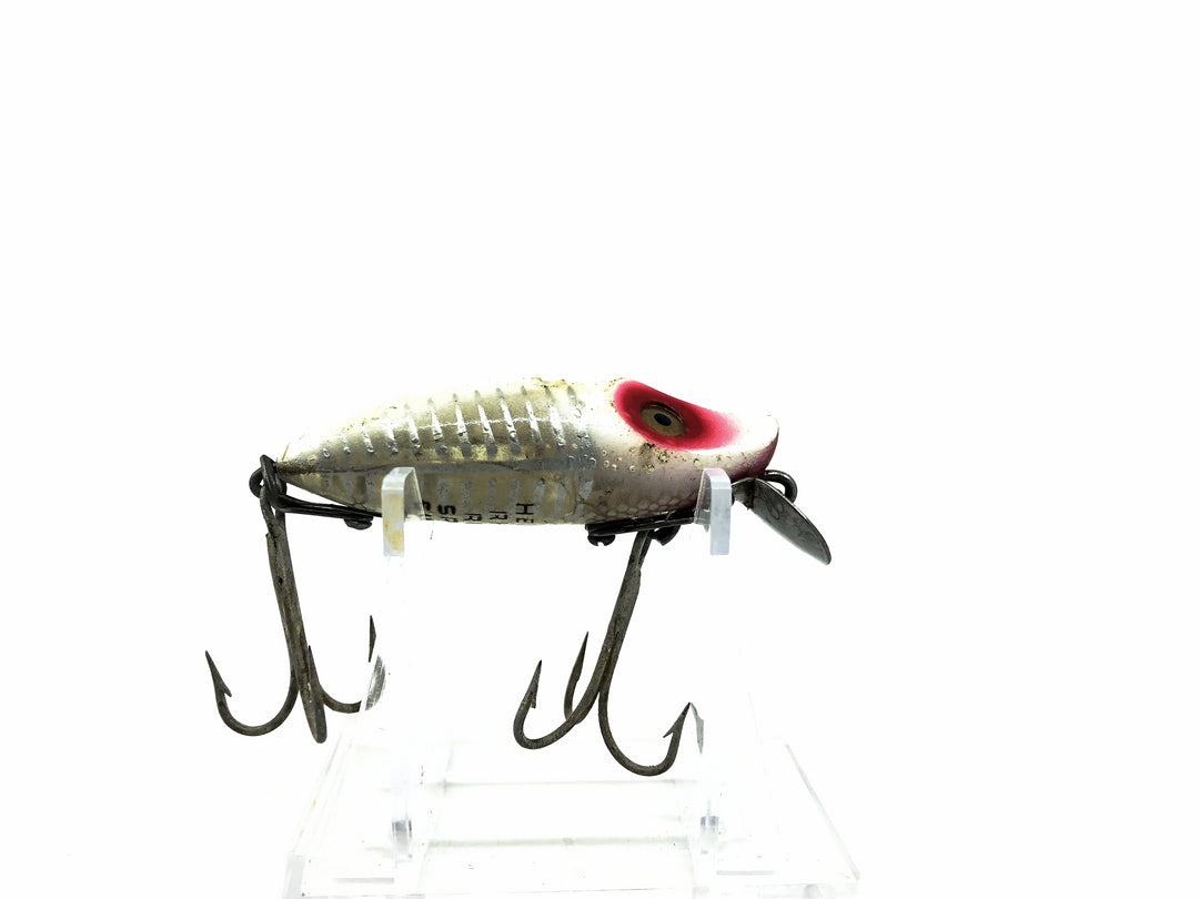 Heddon River Runt Spook Sinker 9112XS White and Red Shore Minnow Color