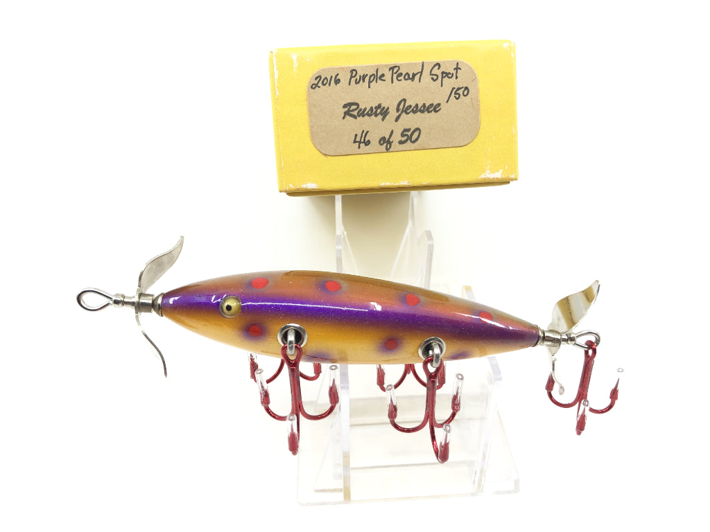 Rusty Jessee Killer Baits Model 150 Minnow in Purple Pearl Spot Color 2016