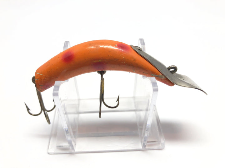 Kautzky Lazy Ike Deep Ike Wooden Lure Orange with Red Spots