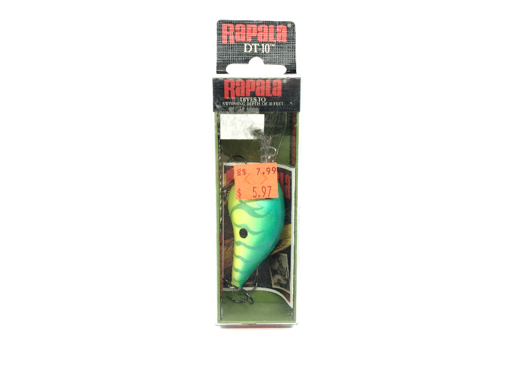 Rapala Dives-To 10 DT-10 GTR Green Tiger Color New in Box Old Stock