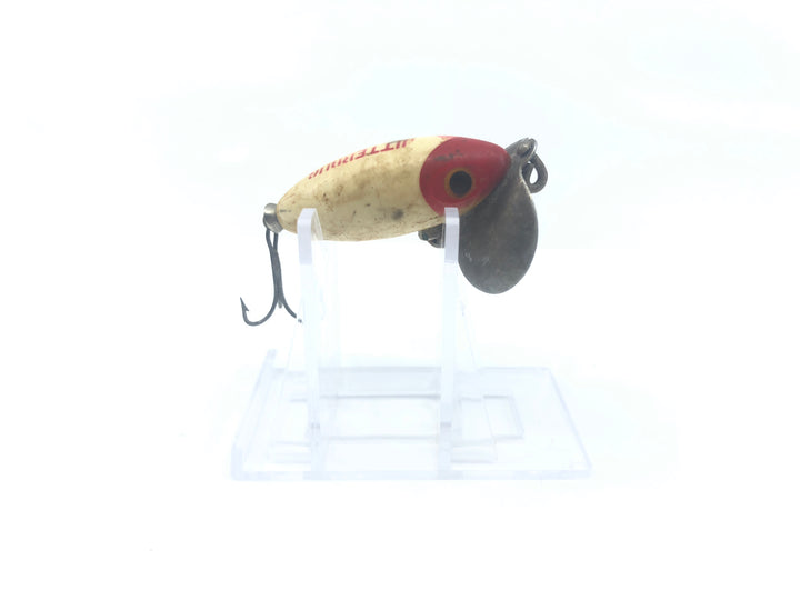 Arbogast Jitterbug Mini Red and White Color Warrior Missing Front Hook