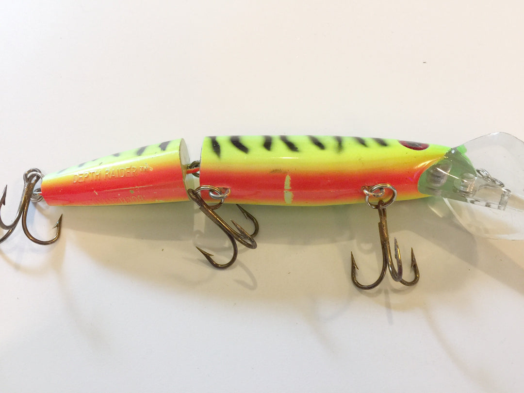 Buchertail Jointed Depth Raider "8" Musky Bait Fire Tiger