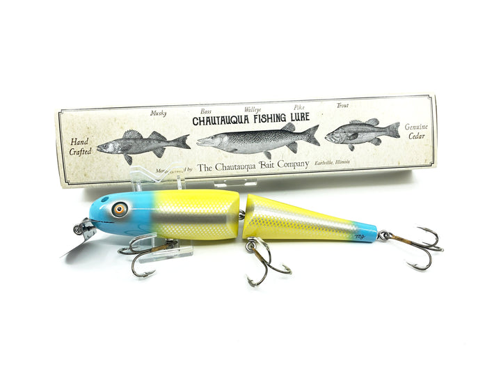 Jointed Chautauqua 8" Minnow Musky Blue Banana Custom Color