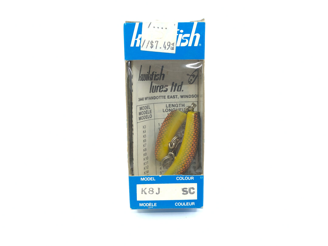 Kwikfish Jointed K8J SC Black Orange Scale Color New in Box Old Stock