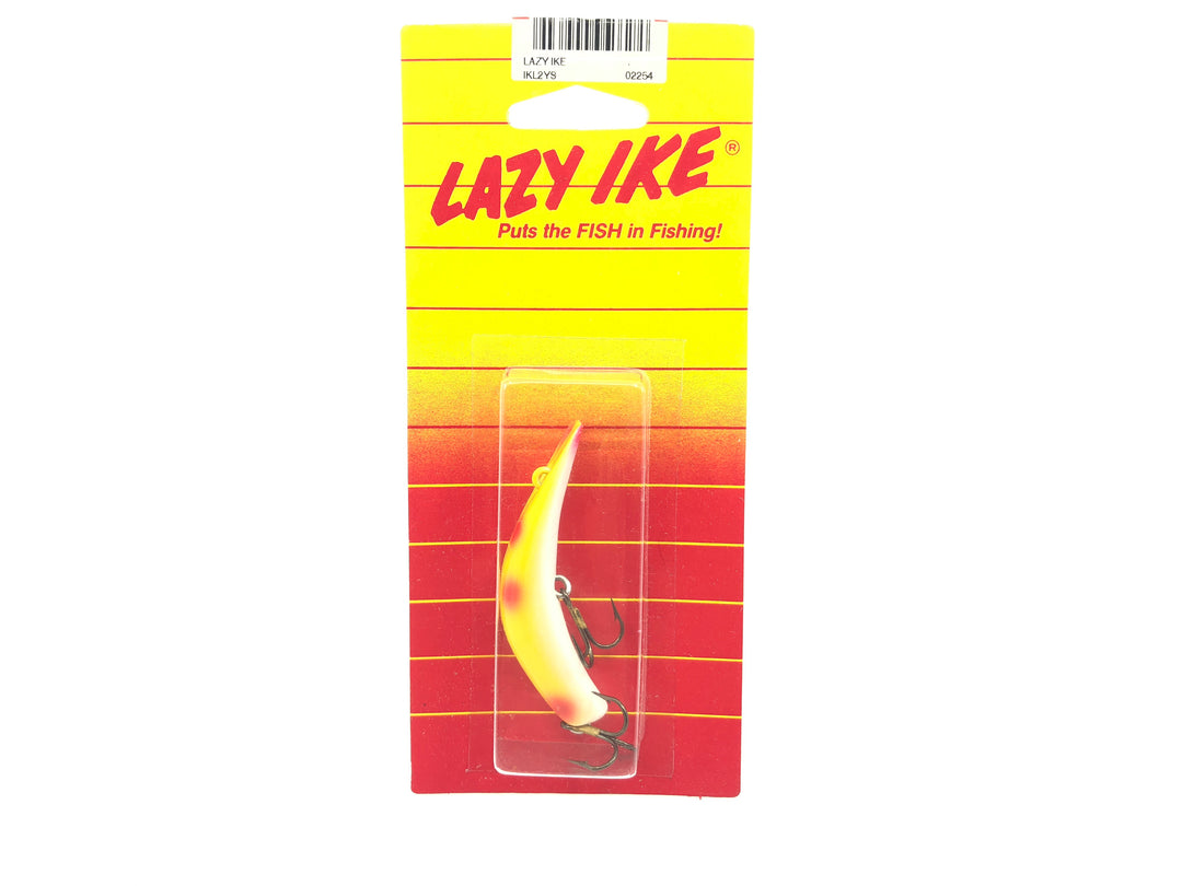 Lazy Ike New on Card Yellow Spotted Color Size 2