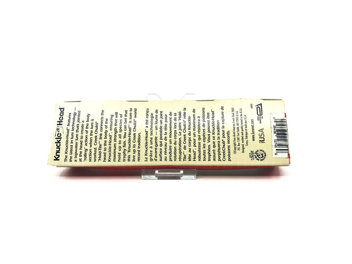 Creek Chub Knuckle-Head Red White Color Darter Yellow Spotted Color with Box New Old Stock