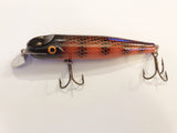 Musky Lure Pikie Style Orange with Black Scales