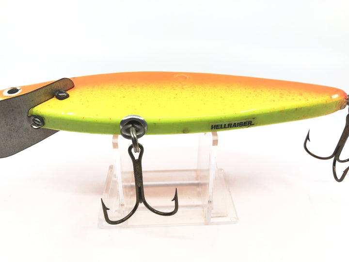 Vintage Hellraiser Psycho Path Musky Lure 6" Orange Yellow Color